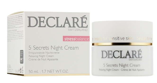 Успокаивающий ночной крем "5 секретов" Declare Stress Balance 5 Secrets Night Cream, 50 мл