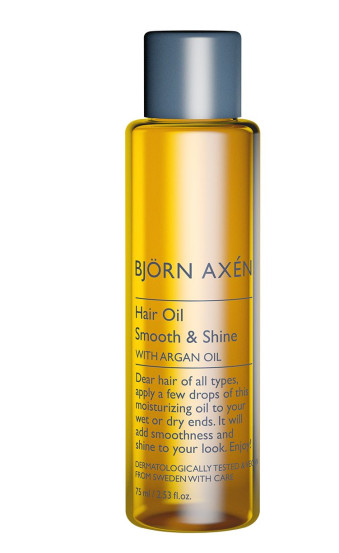 Аргановое масло для разглаживания и блеска волос Bjorn Axen Hair Oil Smooth & Shine, 75 мл
