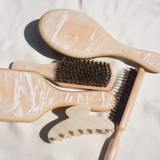 Овальная щетка для волос Emi Jay Flat Brush in Leche