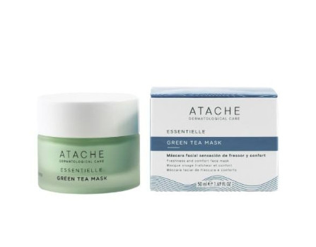 Восстанавливающая успокаивающая маска Atache Essentielle Reaffirming Mask Green Tea, 50 мл