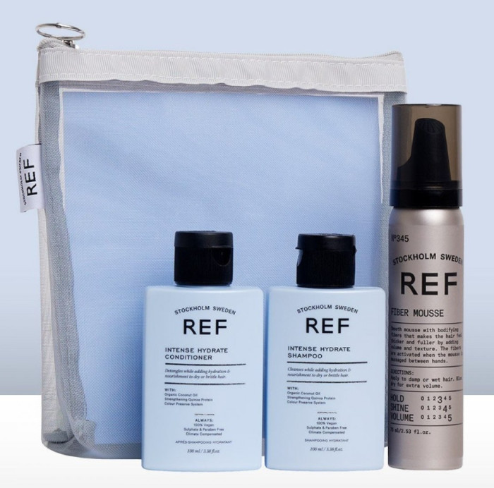 Набір мініатюр "Зволоження волосся" REF Trevel Mesh Bag Hydrate