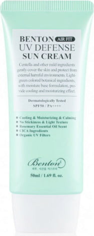 Легкий солнцезащитный крем с Центеллой Benton Air Fit UV defense Sun Cream SPF50+/PA++++, 50 мл