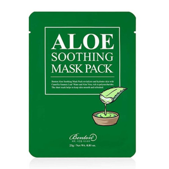 Маска заспокійлива із екстрактом алое Aloe Soothing Mask Benton, 1 шт, 23 гр