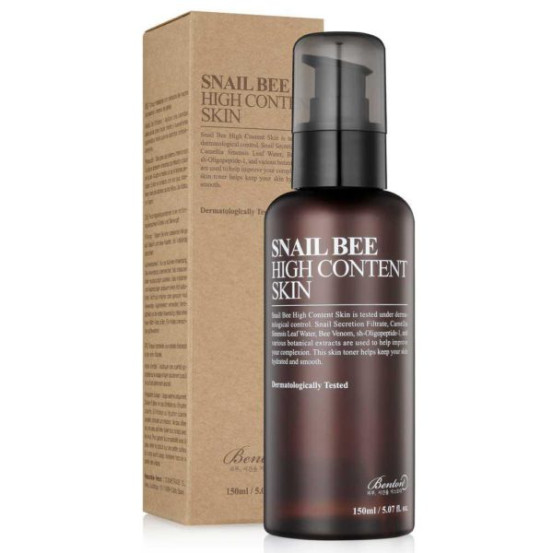 Тонер с высоким содержанием муцина улитки и яда пчелы Benton Snail bee high content skin, 150 мл