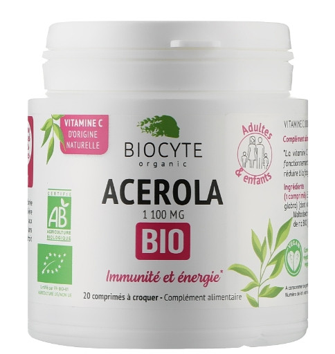 Таблетки для имунной системы Biocyte Acerola BIO, 20 шт
