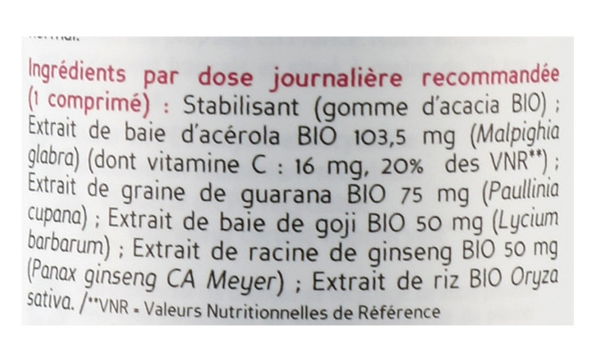 Таблетки для энергии и тонуса организма Biocyte Vitalite BIO, 30 шт