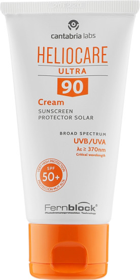Солнцезащитный крем для нормальной и сухой кожи лица Cantabria Heliocare 90 Ultra Cream SPF 50, 50 мл