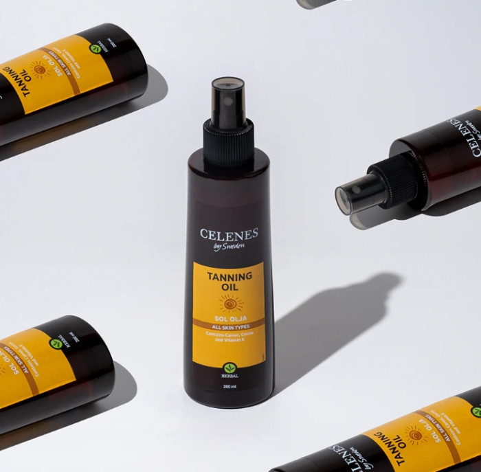 Олія для засмаги Celenes Herbal Tanning Oil, 200 мл