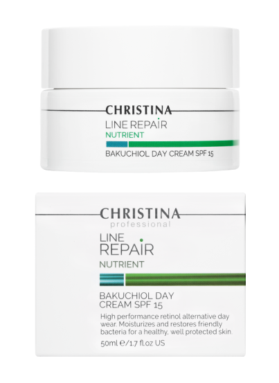 Денний крем SPF 15 з бакучіолом Christina Line Repair Nutrient Bakuchiol Day Cream SPF15, 50 мл