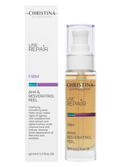 Пилинг с AHA-кислотами и ресвератролом Christina Line Repair Firm AHA & Resveratrol Peel, 50 мл