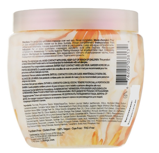 Скраб для тіла з мерехтливим ефектом "Кристал-цитрус" Hempz Fresh Fusions Citrine Crystal and Quartz Herbal Body Buff, 198 г