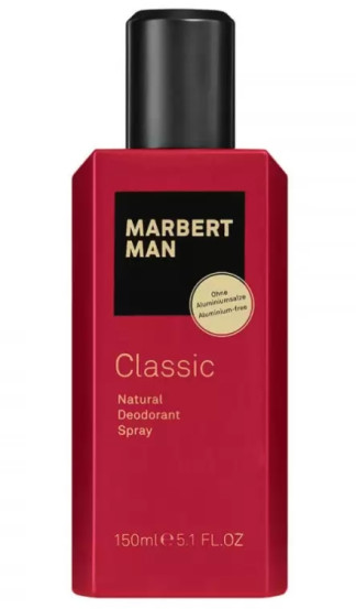 Натуральный дезодорант-спрей антиперспирант Marbert Man Classic Natural Deodorant Spray, 150 мл