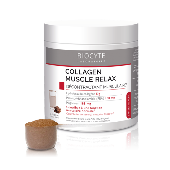 Пищевая добавка на основе коллагена для уменьшения боли в мышцах Biocyte COLLAGEN MUSCLE RELAX, 220 г