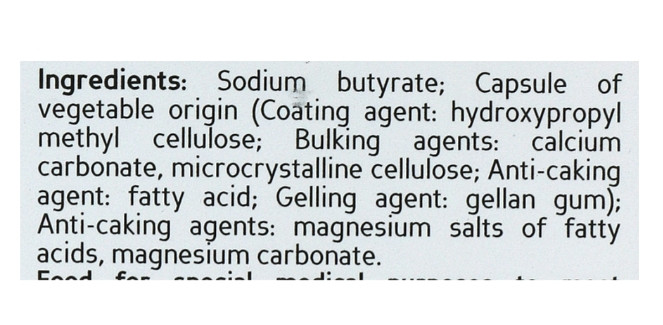 Капсули "Бутірат натрію" для кишечника Biocyte Colon Restore, 30 шт