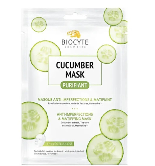 Маска огіркова Biocyte Cucumber Mask, 10 г