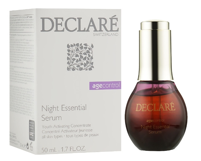 Нічна відновлююча сироватка Declare Age Control Night Repair Essential Serum, 50 мл