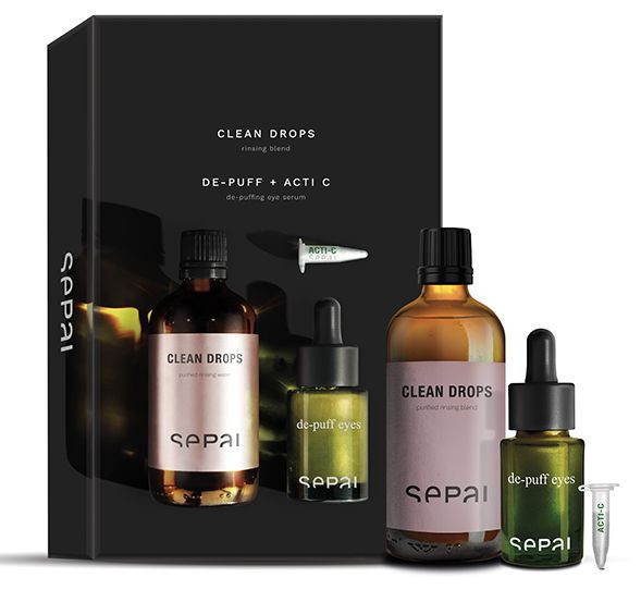 Набір Sepai від набряків під очима DE-PUFF EYES + CLEAN DROPS PACK