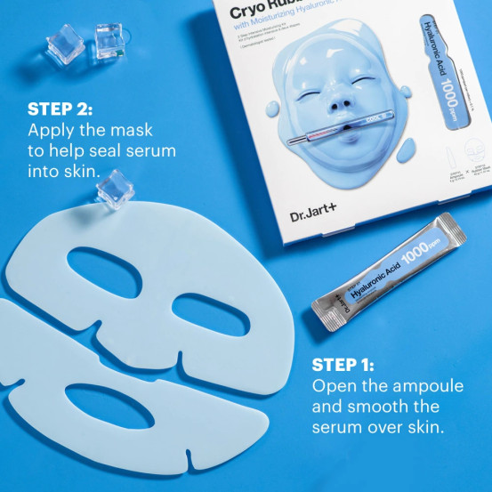 Глубокоувлажняющая альгинатная маска с гиалуроновой кислотой Dr.Jart Cryo Rubber With Moisturizing Hyaluronic Acid