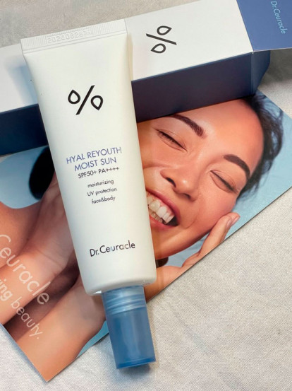 Зволожуючий сонцезахисний крем з гіалуроновою кислотою SPF 50 / PA++++ Dr.Ceuracle, 50 мл