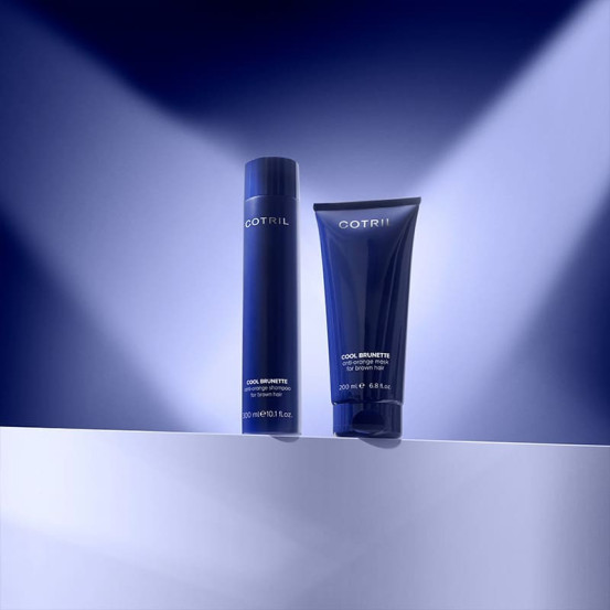 Інтенсивна маска проти помаранчевого кольору для каштанового волосся COTRIL COOL BRUNETTE ANTI-ORANGE MASK FOR BROWN HAIR, 500 мл