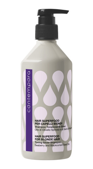 Тонуючий шампунь Холодний блонд Contempora Toning Silver Shampoo, 500 мл