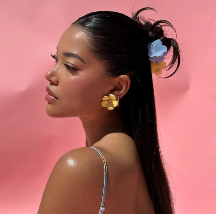 Заколка для волос Emi Jay Midi Blossom Clip in Gingko