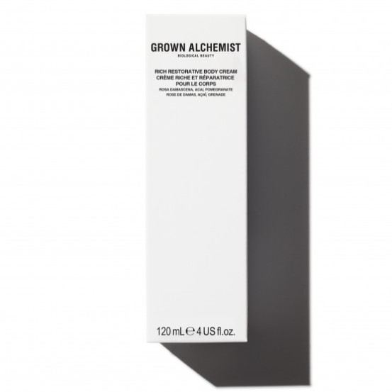Интенсивный крем для тела Дамасская Роза, Асаи, Гранат Grown Alchemist Rich Restorative Body Cream, 120 мл