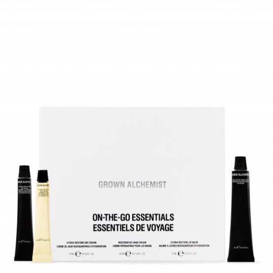 Трио фаворитов по уходу за лицом, губами и руками Grown Alchemist On-The-Go Essentials Kit