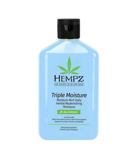 Шампунь "Тройное увлажнение" для сухих волос Hempz Triple moisture Replenishing Shampoo, 500 мл
