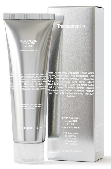Нежный очиститель для лица Transparent-lab Rose calming cleanser ph 5.5, 150мл