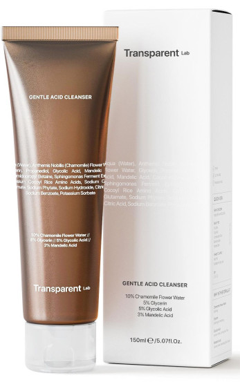 Очищуючий пілінг Transparent-lab Gentle acid cleanser, 150мл