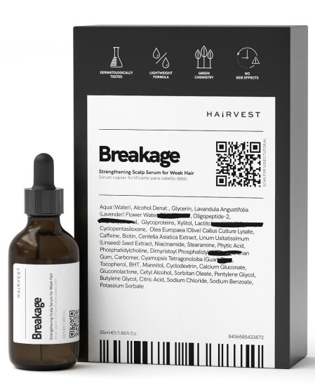 Укрепляющее средство для кожи головы для слабых волос Hairvest Breakage, 55мл