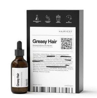 Очищающая сыворотка для кожи голове и жирных волос Hairvest Greasy hair, 55мл