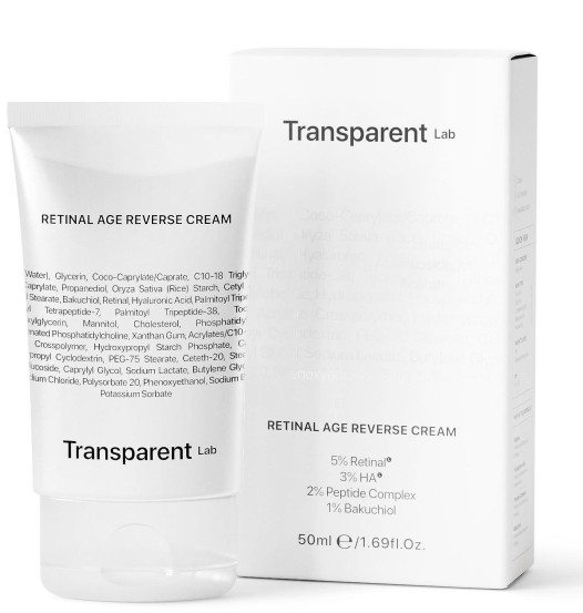 Крем для лица против старения Transparent-lab Retinal age reverse cream, 50мл