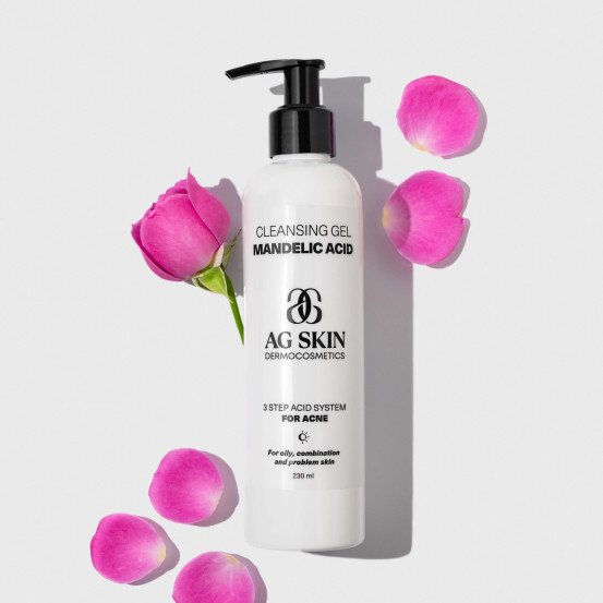 Очищающий гель с миндальной кислотой AG SKIN Cleansing gel Mandelic acid, 230 мл