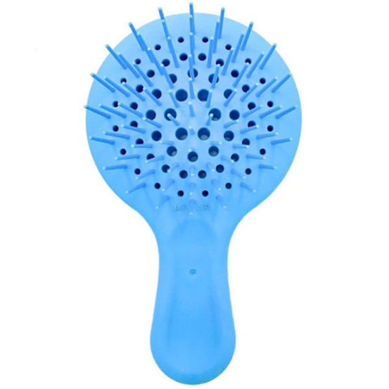 Гребінець для волосся Janeke Superbrush Mini Silicon Line (блакитний)