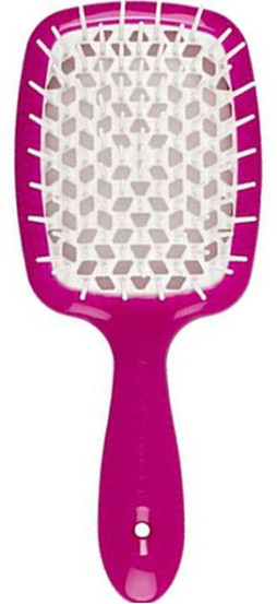 Гребінець для волосся Janeke Superbrush the Original (фуксія з білим)