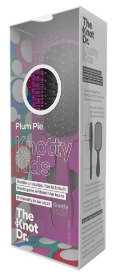 Щітка для волосся The Knot Dr. Knotty Kids Plum Pie/рожева