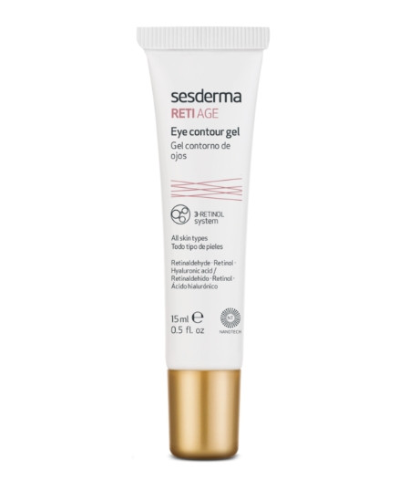 Антивіковий гель-контур для шкіри навколо очей з ретинолом Sesderma Reti Age Facial Eye Contour Gel, 15 мл