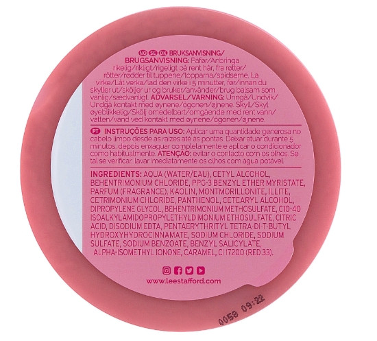 Відновлювальна маска з рожевою глиною Lee Stafford Fresh Hair Replenishing Mask, 200 мл