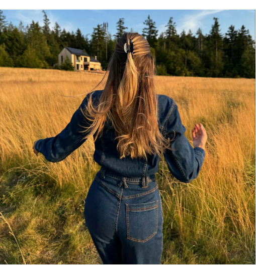 Середній крабік для волосся Emi Jay Lil Effing Clip In Blueberry