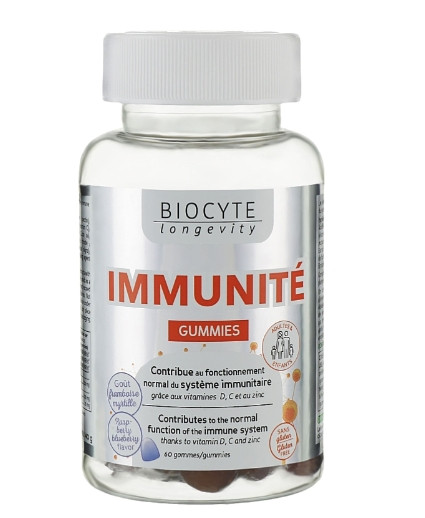 Витамины желейные для имунной системы Biocyte Longevity Immunite Gummies, 60 шт