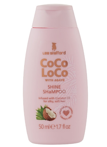 Зволожуючий шампунь для волосся з екстрактом агави Lee Stafford Coco Loco With Agave Shine Shampoo with Coconut Oil, 50 мл
