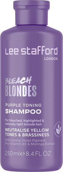 Шампунь для тонирования окрашенных волос Lee Stafford Bleach Blondes Purple Toning Shampoo, 250 мл