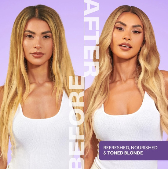 Тонуючий фіолетовий кондиціонер для освітленого волосся Lee Stafford Bleach Blondes Purple Toning Conditioner, 50 мл