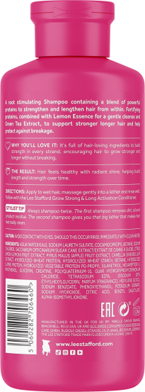 Шампунь-активатор роста волос Lee Stafford Grow Strong & Long Activation Shampoo, 250 мл