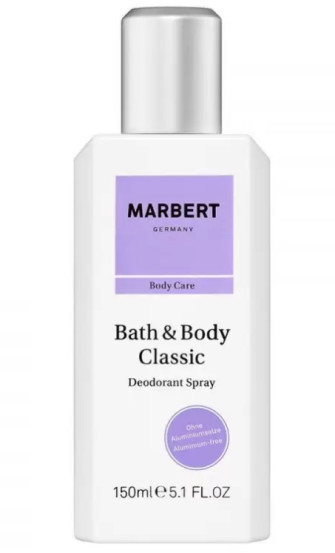 Натуральний дезодорант-спрей антиперспірант Marbert Bath & Body Classic Natural Deodorant Spray, 150 мл