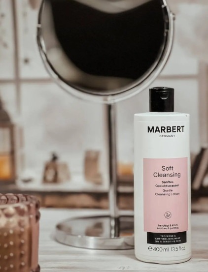 Нежный лосьон для чувствительной и сухой кожи Marbert Gentle Cleansing Lotion, 400 мл