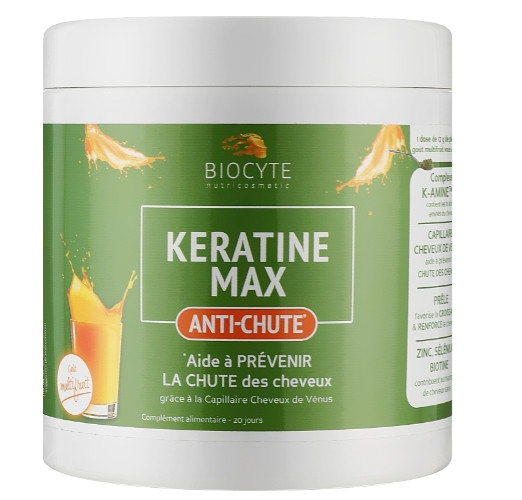 Пищевая добавка в порошке для роста волос Biocyte Keratine Max, 20х12 г