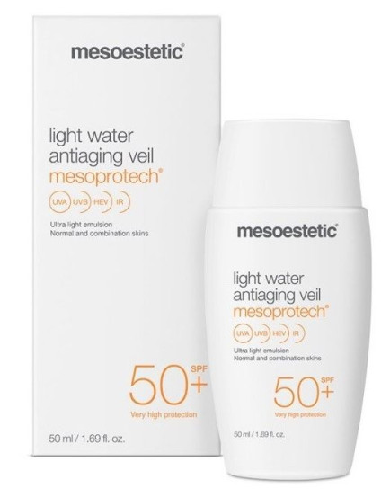 Легка антивікова сироватка "Вуаль" Mesoestetic Light Water Antiaging Veil SPF50+, 50 мл